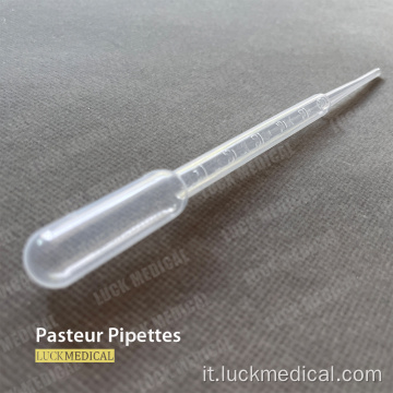 3 ml di pipette pastori graduate